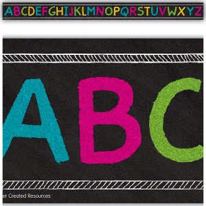 TCR 3477 Border Chalkboard alphabet 10
