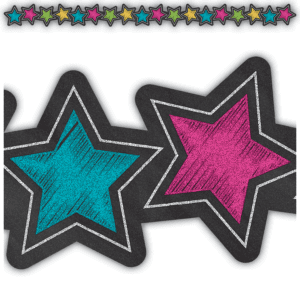TCR 3569 Border Chalkboard bright stars 7