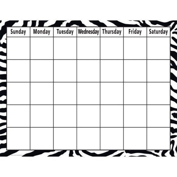 TCR7750 Chart Calendar Zebra 10
